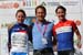 The team competition winners in the 2011 World Cup were Nederland Bloeit, represented by Annemiek Van Vleuten, Jeroeme Blijlevens (Directeur Sportif) and Marianne Vos  		CREDITS:   		TITLE:   		COPYRIGHT: CJ Farquharson    2011©         All rights retaine