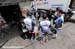 SpiderTech grabs some lunch after their ride 		CREDITS: Rob Jones 		TITLE: Tour of California 		COPYRIGHT: Rob Jones/www.canadiancyclist.com