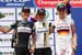Elizabeth Armitstead (Garmin-Cervelo), Ina Yoko Teutenberg (HTC-HighRoad), Charlotte Becker (HTC-HighRoad) on the podium 		CREDITS: CJ Farquharson 		TITLE:  		COPYRIGHT: CJ Farquharson    2011©         All rights retained - no copying, printing or other m