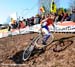 Sanne Van Paassen (Netherlands) stuggles on the slope 		CREDITS: Rob Jones 		TITLE: 2011 CycloCross World Championships 		COPYRIGHT: Rob Jones/Canadiancyclist.com