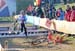 Spanish rider crashes at barriers 		CREDITS: Rob Jones 		TITLE: 2011 CycloCross World Championships 		COPYRIGHT: Rob Jones/Canadiancyclist.com