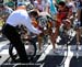 Gilbert does some last minute brake adjustments 		CREDITS: Rob Jones 		TITLE: Grand Prix Cycliste de Quebec 		COPYRIGHT: Rob Jones/www.canadiancyclist.com 2011© All rights retained - no copying, printing or other manipulation, editing or processing permit