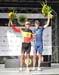 Philippe Gilbert (Omega Pharma-Lotto) winner in Quebec City and Rui Alberto Faria da Costa (Movistar) winner in Montreal 		CREDITS: Rob Jones 		TITLE: Grand Prix Cycliste de Quebec 		COPYRIGHT: Rob Jones/www.canadiancyclist.com 2011© All rights retained -