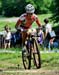 Burry Stander (Specialized Racing) showing the evidence of his crash 		CREDITS: Rob Jones 		TITLE: World Cup Mont Ste-Anne 		COPYRIGHT: Rob Jones/www.canadiancyclist.com 2011© All rights retained - no copying, printing or other manipulation, editing or pr