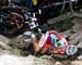 Burry Stander (Specialized Racing) crashes at the top of Beatrice 		CREDITS: Rob Jones 		TITLE: World Cup Mont Ste-Anne 		COPYRIGHT: Rob Jones/www.canadiancyclist.com 2011© All rights retained - no copying, printing or other manipulation, editing or proce