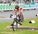 Eva Lechner (Colnago Farbe Sudtirol) wins heat in 1/8 finals 		CREDITS:  		TITLE: Nove Mesto Na Morave World Cup 		COPYRIGHT: Rob Jones/www.canadiancyclist.com 2011© All rights retained - no copying, printing or other manipulation, editing or processing p