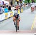 Rhae Shaw first across the line, 3rd overall 		CREDITS:  		TITLE: Road National Championships 		COPYRIGHT: Rob Jones/www.canadiancyclist.com 2011© All rights retained - no copying, printing or other manipulation, editing or processing permitted without pr