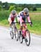 Cara Gillis and Sara Byers made the first attack of the race 		CREDITS:  		TITLE: Road National Championships 		COPYRIGHT: Rob Jones/www.canadiancyclist.com 2011© All rights retained - no copying, printing or other manipulation, editing or processing perm