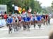 Italy leads the peloton as they start the final lap 		CREDITS:  		TITLE: Road World Championships 		COPYRIGHT: Rob Jones/www.canadiancyclist.com 2011© All rights retained - no use permitted without prior, written permission