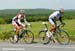 Bernardo Colex (Amore & Vita) and Dominique Rollin (Team Canada) 		CREDITS:  		TITLE: Tour de Beauce 		COPYRIGHT: Rob Jones/www.canadiancyclist.com 2011© All rights retained - no copying, printing or other manipulation, editing or processing permitted wit