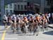 Peloton through the old city of Quebec 		CREDITS:  		TITLE: Tour de Beauce 		COPYRIGHT: Rob Jones/www.canadiancyclist.com 2011© All rights retained - no copying, printing or other manipulation, editing or processing permitted without prior, written permis