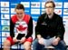 Whitten waits with national coach Richard Wooles to get called to the start  		CREDITS:   		TITLE: UCI Track World Championships, March 2011  		COPYRIGHT: