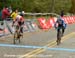 Mical Dyck and Pepper Harlton sprint 		CREDITS:  		TITLE: Daryl-Evans BC Grand Prix of Cyclo-cross 		COPYRIGHT: Rob Jones/www.canadiancyclist.com 2012- copyright- All rights retained - no use permitted without prior, written permission