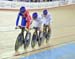 Dani King at the front fro GBr 		CREDITS:  		TITLE: Track World Cup London 		COPYRIGHT: Rob Jones/www.canadiancyclist.com 2012© All rights retained - no use permitted without prior, written permission