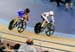 Anna Meares and Victoria Pendleton in Semi Finals 		CREDITS:  		TITLE: Track World Cup London 		COPYRIGHT: Rob Jones/www.canadiancyclist.com 2012© All rights retained - no use permitted without prior, written permission