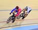 Chris Hoy powers past Max Levy 		CREDITS:  		TITLE: Track World Cup London 		COPYRIGHT: Rob Jones/www.canadiancyclist.com 2012© All rights retained - no use permitted without prior, written permission