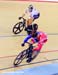 Chris Hoy powers past Max Levy 		CREDITS:  		TITLE: Track World Cup London 		COPYRIGHT: Rob Jones/www.canadiancyclist.com 2012© All rights retained - no use permitted without prior, written permission