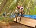 Christoph Sauser practices the dropoff at the top of the course 		CREDITS:  		TITLE: 2012 MTB World Championships  		COPYRIGHT: Rob Jones/www.canadiancyclist.com 2012 -copyright -All rights retained - no use permitted without prior, written permission