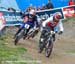 Roger Rinderknecht (Switzerland) leading Quentin Derbier (France) 		CREDITS:  		TITLE: 2012 MTB World Championships 		COPYRIGHT: Rob Jones/www.canadiancyclist.com 2012 -copyright -All rights retained - no use permitted without prior, written permission