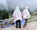 Canadian fans brave the rain 		CREDITS:  		TITLE: 2012 MTB World Championships 		COPYRIGHT: Rob Jones/www.canadiancyclist.com 2012 -copyright -All rights retained - no use permitted without prior, written permission