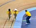 Meares hands off to McCulloch 		CREDITS:  		TITLE: 2012 Olympic Games 		COPYRIGHT: Rob Jones/www.canadiancyclist.com 2012 -copyright -All rights retained - no use permitted without prior, written permission