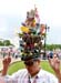 This gentleman created a hat depicting the entire Torch Relay route 		CREDITS:  		TITLE: 2012 Olympic Games 		COPYRIGHT: Rob Jones/www.canadiancyclist.com 2012 -copyright -All rights retained - no use permitted without prior, written permission