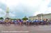 Heading out past Buckingham Palace at the start 		CREDITS:  		TITLE: 2012 Olympic Games 		COPYRIGHT: Rob Jones/www.canadiancyclist.com 2012 -copyright -All rights retained - no use permitted without prior, written permission