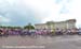 Heading out past Buckingham Palace at the start 		CREDITS:  		TITLE: 2012 Olympic Games 		COPYRIGHT: Rob Jones/www.canadiancyclist.com 2012 -copyright -All rights retained - no use permitted without prior, written permission