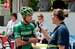 David Veilleux (Team Europcar) doing interviews before the start 		CREDITS:  		TITLE: 2012 Road National Championships 		COPYRIGHT:  Jan Safka www.cyclingphotos.ca 2012 -copyright -All rights retained - no use permitted without prior, written permission