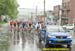 Rolling out in the pouring rain 		CREDITS:  		TITLE: 2012 Road National Championships 		COPYRIGHT:  Jan Safka www.cyclingphotos.ca 2012 -copyright -All rights retained - no use permitted without prior, written permission