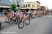 The peloton rolls through Lac-Megantic for the neutral start 		CREDITS:  		TITLE: 2012 Road National Championships 		COPYRIGHT: Rob Jones/www.canadiancyclist.com 2012 -copyright -All rights retained - no use permitted without prior, written permission