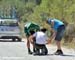 Cousin in the break suffered a flat on one of the climbs 		CREDITS:  		TITLE: 2012 Tour of Turkey 		COPYRIGHT: Rob Jones/www.canadiancyclist.com 2012© All rights retained - no use permitted without prior, written permission