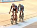 Bobby Lea (USA) and Moreno De Pauw (Belgium) opened a half-lap margin on the field 		CREDITS:  		TITLE: 2012 Track World Championships, Melbourne 		COPYRIGHT: Rob Jones/www.canadiancyclist.com 2012© All rights retained - no use permitted without prior, wr