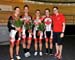 Jasmin Glaesser, Gillian Carleton, Tara Whitten, Laura Brown and Tanya Dubnicoff 		CREDITS:  		TITLE: 2012 Track World Championships, Melbourne 		COPYRIGHT: Rob Jones/www.canadiancyclist.com 2012© All rights retained - no use permitted without prior, writ