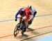 Quarterfinals - It took three rides for Hoy to beat Foerstemann 		CREDITS:  		TITLE: 2012 Track World Championships, Melbourne 		COPYRIGHT: Rob Jones/www.canadiancyclist.com 2012© All rights retained - no use permitted without prior, written permission