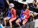 Victoria Pendleton and Jessica Varnish wait to start 		CREDITS:  		TITLE: 2012 Track World Championships, Melbourne 		COPYRIGHT: Rob Jones/www.canadiancyclist.com 2012© All rights retained - no use permitted without prior, written permission