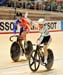 Pendleton congratulates Meares on her qualifying win 		CREDITS:  		TITLE: 2012 Track World Championships, Melbourne 		COPYRIGHT: Rob Jones/www.canadiancyclist.com 2012© All rights retained - no use permitted without prior, written permission