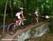 Heading over the rock slab drop at the Troll Trail 		CREDITS:  		TITLE: Windham World Cup 		COPYRIGHT: Rob Jones/www.canadiancyclist.com 2012 -copyright -All rights retained - no use permitted without prior, written permission