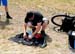 Laying out the kit in the Tech Zone 		CREDITS:  		TITLE: Windham World Cup 		COPYRIGHT: Rob Jones/www.canadiancyclist.com 2012 -copyright -All rights retained - no use permitted without prior, written permission