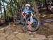 Sandra Walter (Canada) runs after having a mechanical 		CREDITS:  		TITLE: MTB World Championships, Pietermaritzburg 		COPYRIGHT: Rob Jones/www.canadiancyclist.com 2013 -copyright -All rights retained - no use permitted without prior, written permission