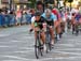 With Florenz Knauer (Team Baier Landshut) and Tim Gebauer (National Team Germany) in the 6-man break, fellow German riders control the front of the chase group 		CREDITS:  		TITLE:  		COPYRIGHT: ©Greg Descantes