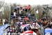 Traffic jam on the stairs 1st lap 		CREDITS:  		TITLE: 2013 Cyclo-cross World Championships 		COPYRIGHT: CANADIANCYCLIST