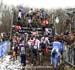 Traffic jam on the stairs 1st lap 		CREDITS:  		TITLE: 2013 Cyclo-cross World Championships 		COPYRIGHT: CANADIANCYCLIST