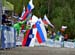 A large Slovenian contingent came to cheer on Zakelj 		CREDITS:  		TITLE: Hafjell World Cup 		COPYRIGHT: Rob Jones/www.canadiancyclist.com 2013 -copyright -All rights retained - no use permitted without prior, written permission