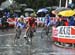 The break goes up the Fiesole climb in torrential rain  		CREDITS:   		TITLE: 2013 Road World Championships  		COPYRIGHT: Rob Jones/www.canadiancyclist.com 2013 -copyright -All rights retained - no use permitted without prior, written permission