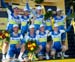 Orica GreenEDGE on the podium 		CREDITS:  		TITLE: 2013 Tour de France 		COPYRIGHT: © Casey B. Gibson 2013