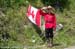 Mountie standing on guard for TDF 		CREDITS:  		TITLE:  		COPYRIGHT: CanadianCyclist.com