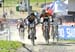 Gregor Raggl (Aut) Ötztal Scott Racing Team and Marco Schätzing (Ger) will soon be passed by Miha Halzer (on right) 		CREDITS:  		TITLE: Val di Sole World Cup 		COPYRIGHT: Rob Jones/www.canadiancyclist.com 2013 -copyright -All rights retained - no use per