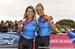 Emily Batty and Catharine Pendrel show off their medals 		CREDITS:  		TITLE: 2014 Commonwealth Games 		COPYRIGHT: Rob Jones/www.canadiancyclist.com 2014 -copyright -All rights retained - no use permitted without prior, written permission