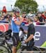 Max Plaxton congratulates his Cannondale team mate Anton Cooper 		CREDITS:  		TITLE: 2014 Commonwealth Games 		COPYRIGHT: Rob Jones/www.canadiancyclist.com 2014 -copyright -All rights retained - no use permitted without prior, written permission